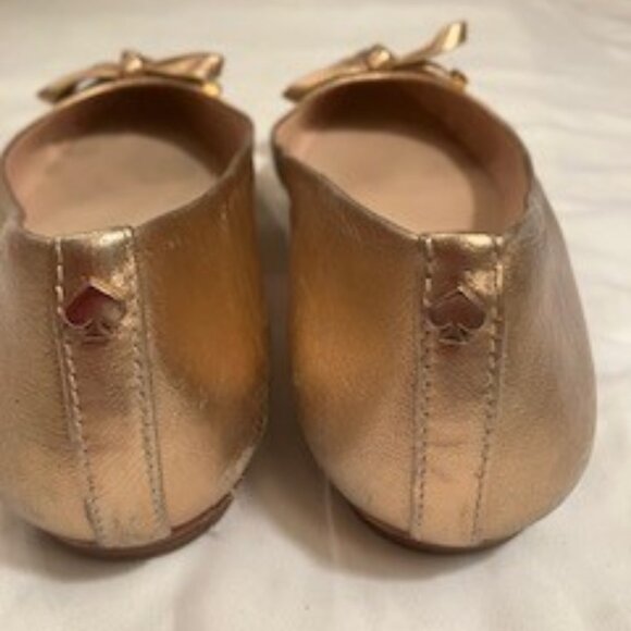 Kate Spade Rose Gold Emma Pointy Toe Flat 7 - Picture 2 of 10